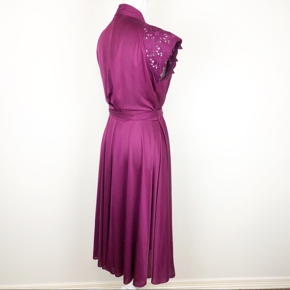 VINTAGE | Ayres by E. Eysen Crochet Wrap Dress - Picture 6 of 14